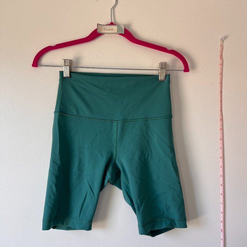 Lululemon Teal Biker Shorts | Size 4 | High Rise